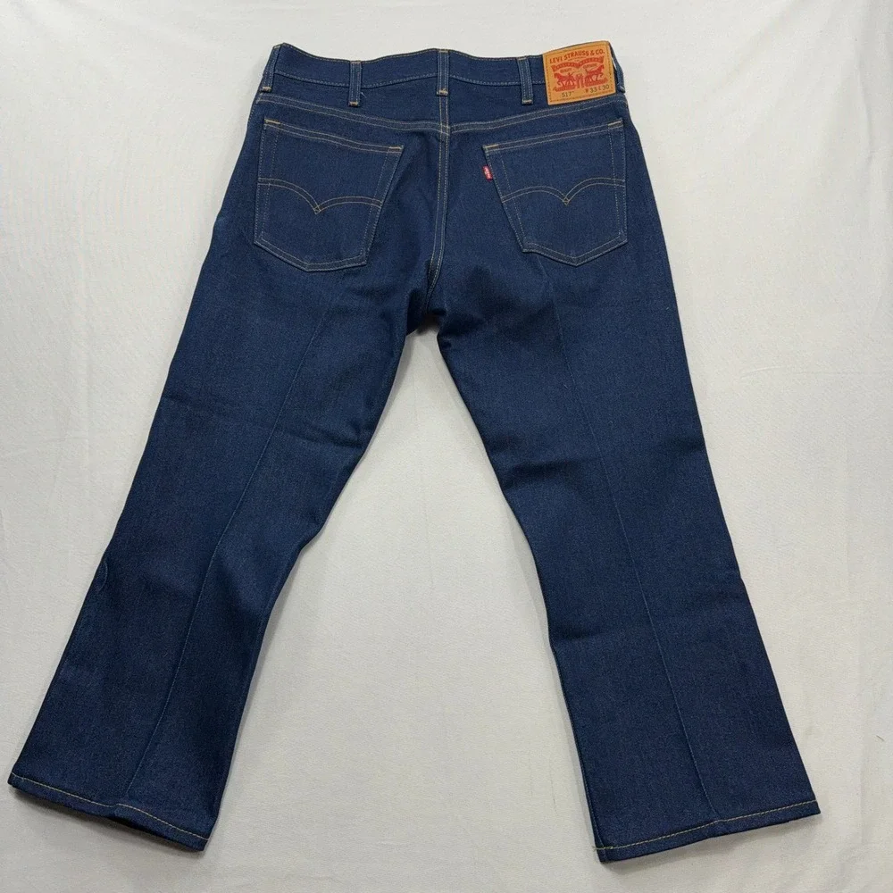 Levis Jeans 517 Bootcut Dark Wash Denim Mens 33x27 2 Pairs